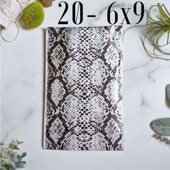 20- 6x9 Snakeskin Poly Mailers - Picture 4 of 4
